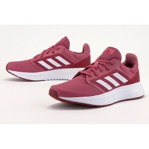 Adidas Sneakers Womens Galaxy 5 Cloudfoam Running Shoes Red Trainer FW6124